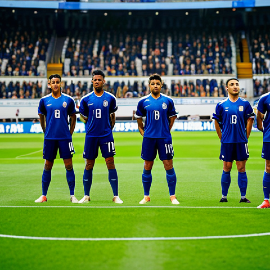 A group of professional football (soccer) players in modest team uniforms demonstrating a strategic defensive formation on a modern, well-lit stadium pitch during a daytime match. Defenders and midfielders are maintaining their positions, anticipating opponent moves. One player is precisely positioned to block a potential passing lane, while another is subtly shifting to cover space, illustrating tactical flexibility and coordinated teamwork. The scene captures the essence of intelligent, manual control in defense. Fully clothed, appropriate attire, safe for work, perfect anatomy, correct proportions, natural pose, well-formed hands, proper finger count, natural body proportions, professional, family-friendly, high quality photography.