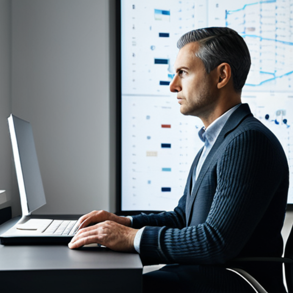 A professional male strategist, fully clothed in a modest, dark business casual sweater and well-fitted trousers, sits intently at a sleek, minimalist desk in a modern, sunlit study. His gaze is focused, perhaps on a screen out of frame, expressing deep concentration and analytical thought. His hands are resting calmly on the desk, indicating a moment of mental processing and strategic planning. The background is clean and uncluttered, with subtle, abstract digital patterns on the wall that suggest complex data or strategic insights. The atmosphere is one of calm professionalism and high-level intellectual engagement. safe for work, appropriate content, fully clothed, professional dress, perfect anatomy, correct proportions, natural pose, well-formed hands, proper finger count, natural body proportions, high quality, ultra-detailed, studio lighting.