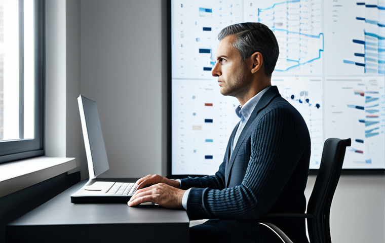 A professional male strategist, fully clothed in a modest, dark business casual sweater and well-fitted trousers, sits intently at a sleek, minimalist desk in a modern, sunlit study. His gaze is focused, perhaps on a screen out of frame, expressing deep concentration and analytical thought. His hands are resting calmly on the desk, indicating a moment of mental processing and strategic planning. The background is clean and uncluttered, with subtle, abstract digital patterns on the wall that suggest complex data or strategic insights. The atmosphere is one of calm professionalism and high-level intellectual engagement. safe for work, appropriate content, fully clothed, professional dress, perfect anatomy, correct proportions, natural pose, well-formed hands, proper finger count, natural body proportions, high quality, ultra-detailed, studio lighting.