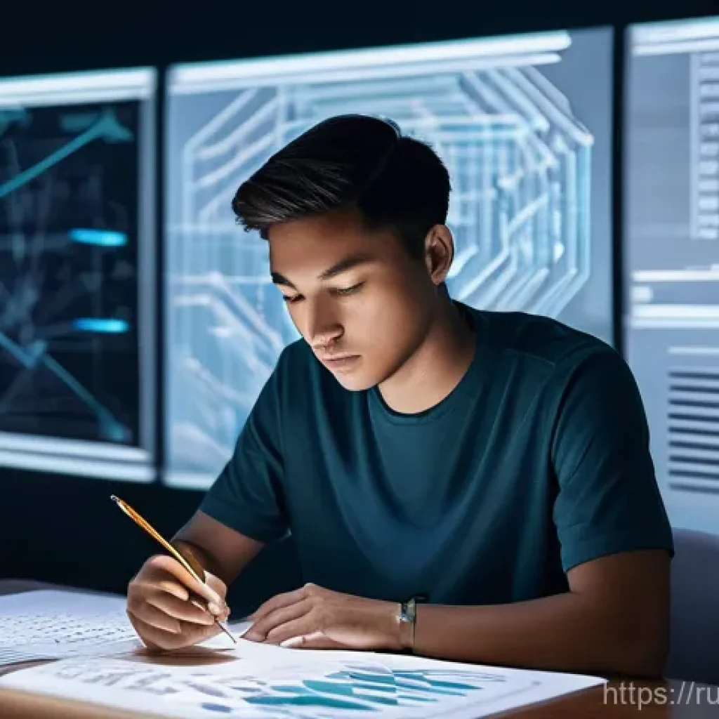 FC온라인 비디오 분석 활용 - **Prompt 1: The Strategist's Study**
"A determined young adult, appearing around 18-22 years old...