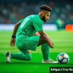 FC온라인 골 상황 분석법 - **Prompt 1: Tactical Field Vision**
"A male professional football (soccer) player on a vibrant g...